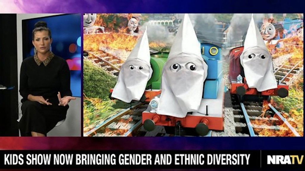 NRA depicts ‘Thomas & Friends’ characters in KKK hoods