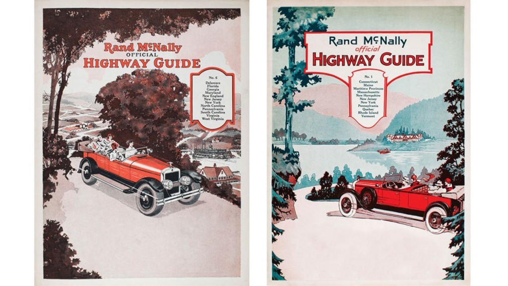 Vintage road atlases show changing face of the American road trip