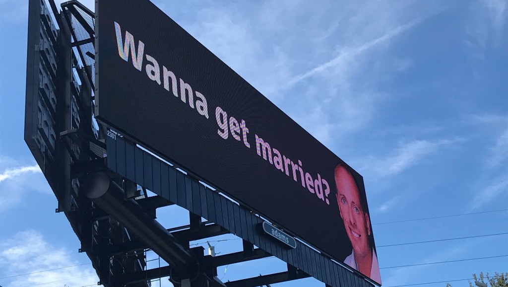 ‘Wanna get married?’ Billboard used as marketing, dating tactic