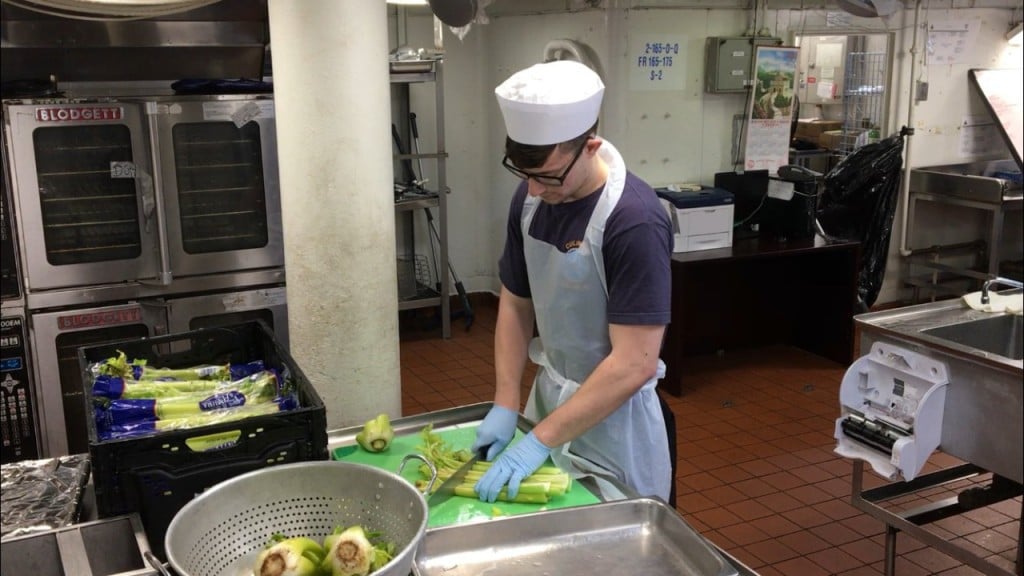USS Dwight D. Eisenhower prepares Thanksgiving feast to feed 500