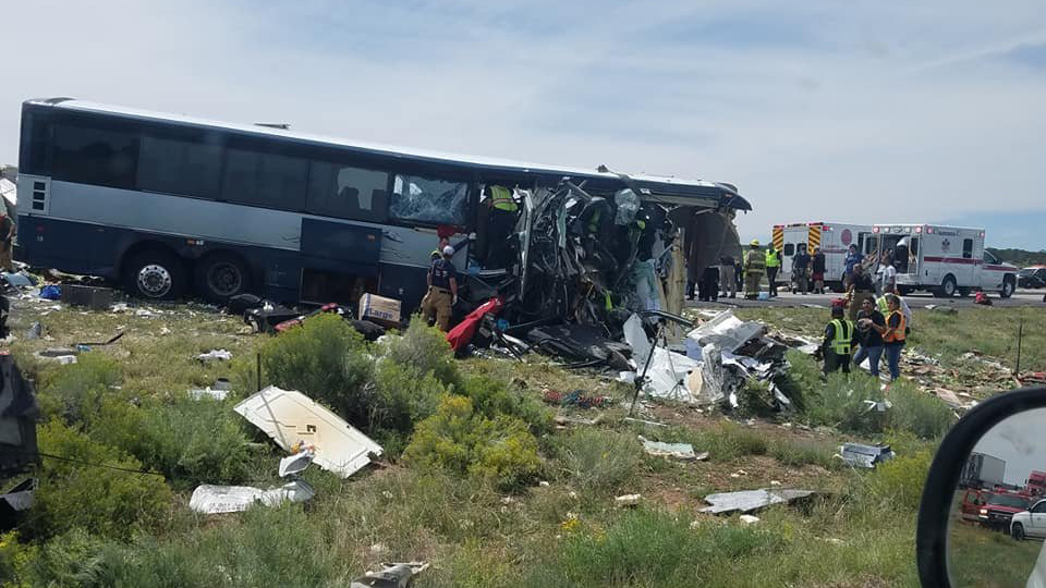 Woman who survived New Mexico bus crash gives birth to twins, hospital official says