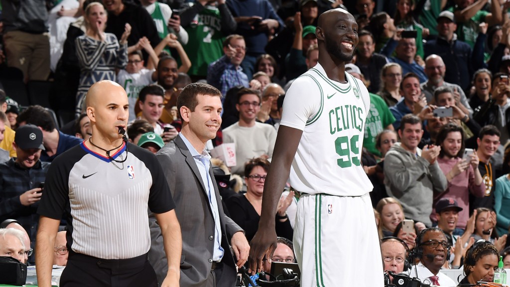 Celtics fans clamor for Tacko Fall and get him