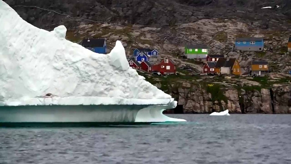 Iceberg as tall as Big Ben threatening Greenland village