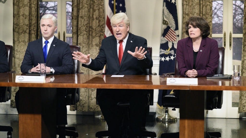 Alec Baldwin’s Trump and friends sing in ‘SNL’ season finale