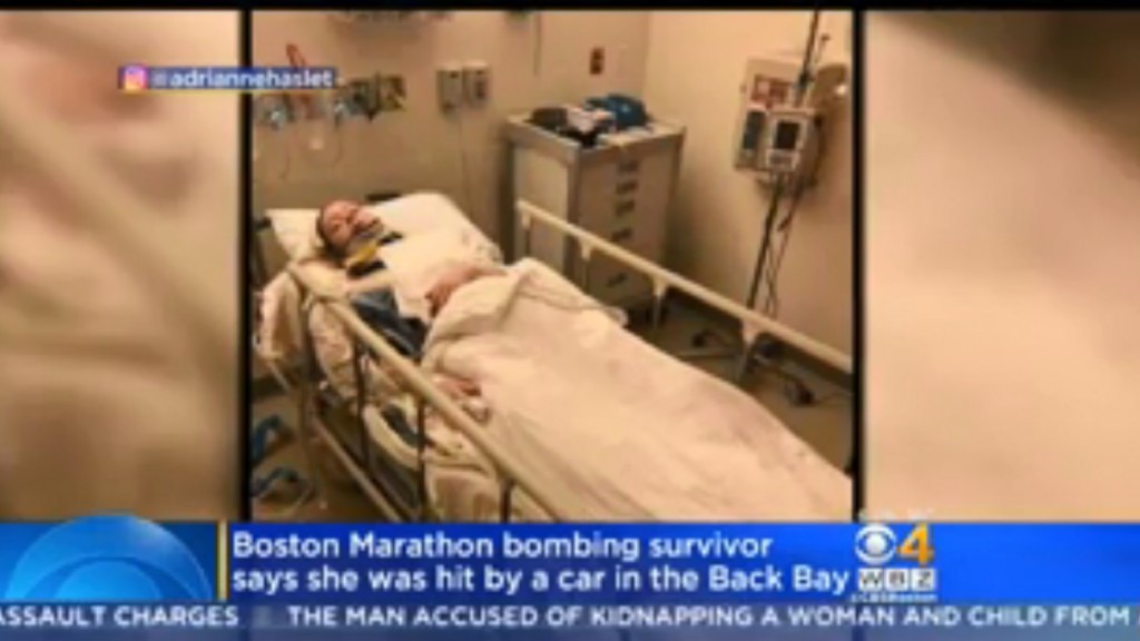 Boston marathon bombing survivor struck by car