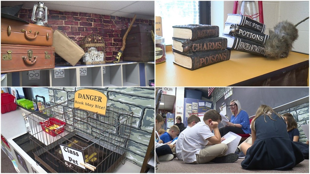 Harry Potter-themed classroom inspires students