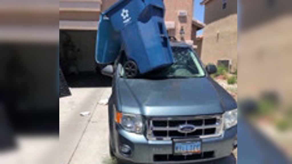 On Cam: Trash can in dust devil smashes car windshield