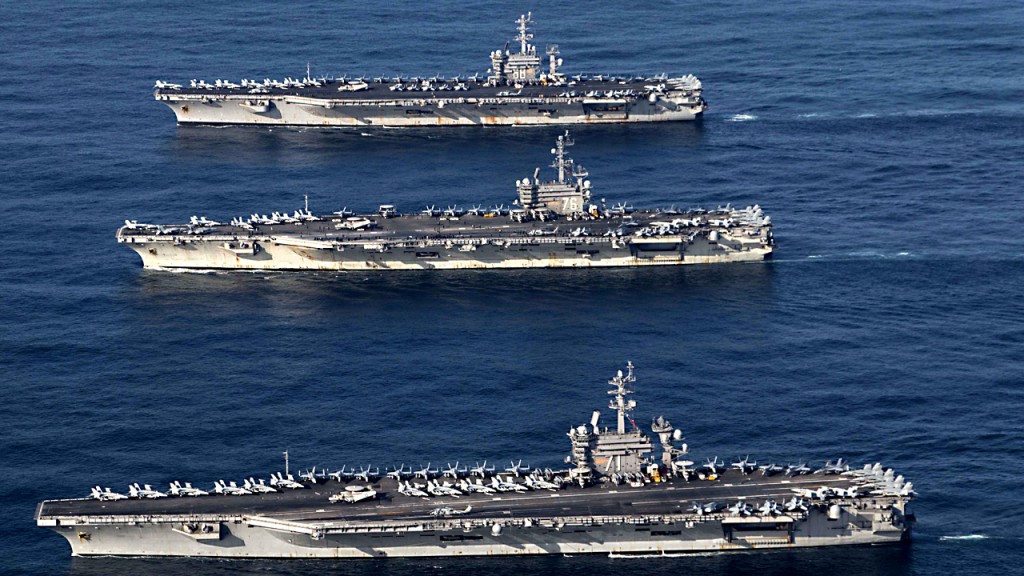 US aircraft carrier operations serve as floating American diplomacy