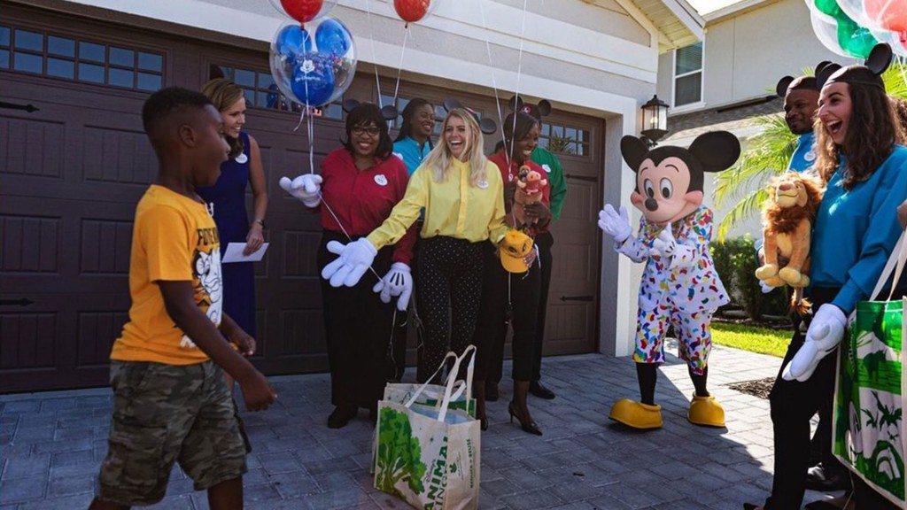 Boy who fed Dorian evacuees with Disney savings gets surprise
