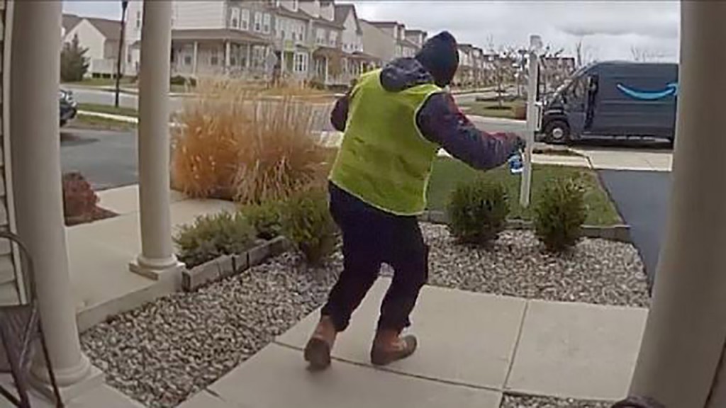 Delivery driver overjoyed at treats left on family’s porch