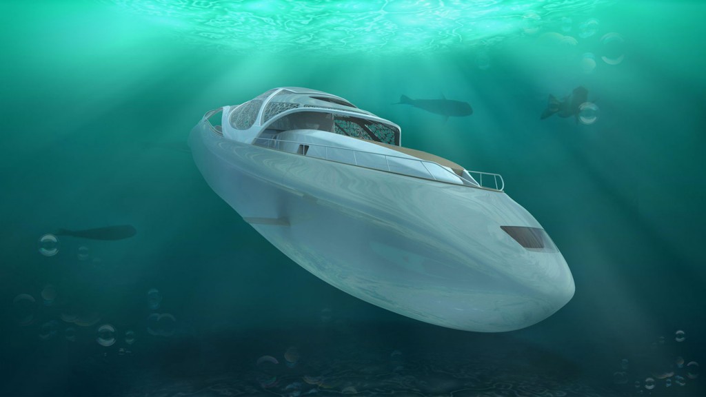 Luxury yacht that turns into submarine