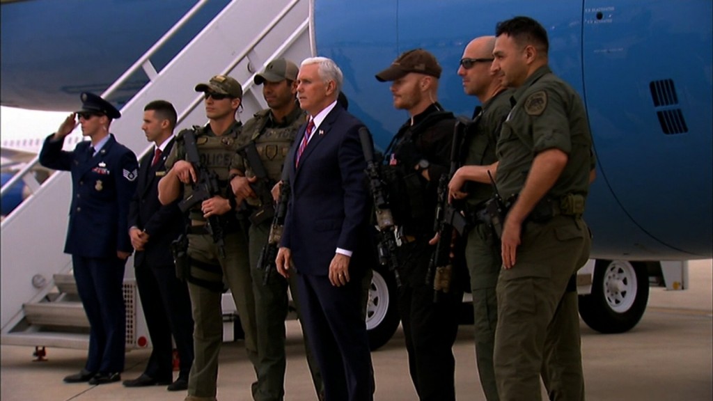 Vice President Mike Pence visits the Texas-Mexico border