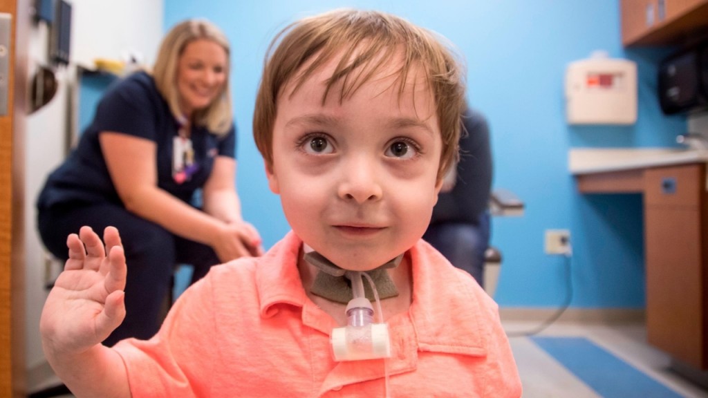 Voice box surgery helps 2-year-old born without larynx or airway