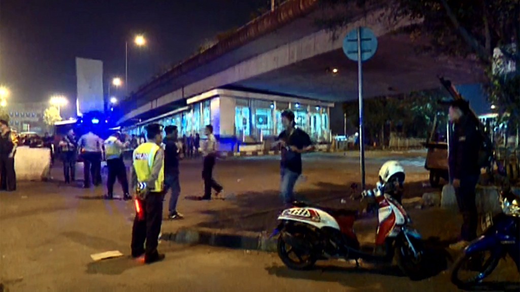 Suicide bombings kill 3 officers at Jakarta bus station, police say