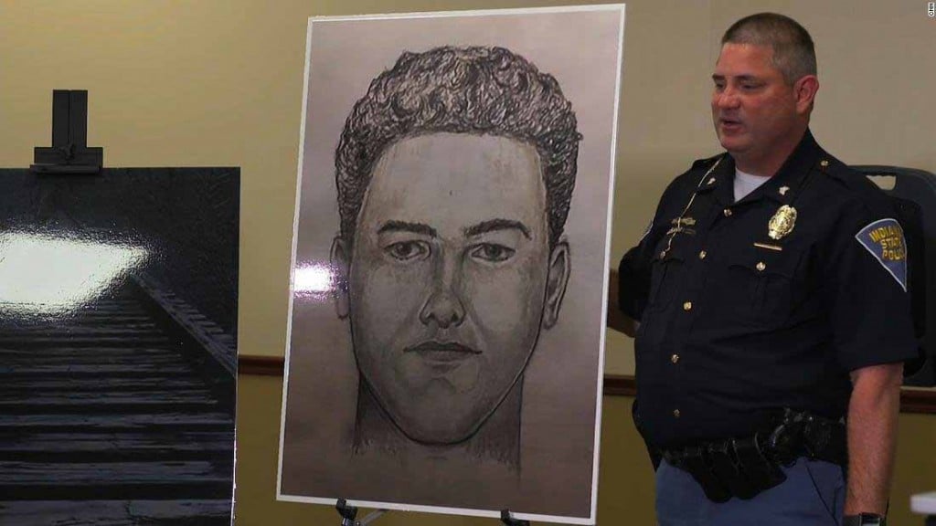 Indiana police release new sketch in search for man who killed girls