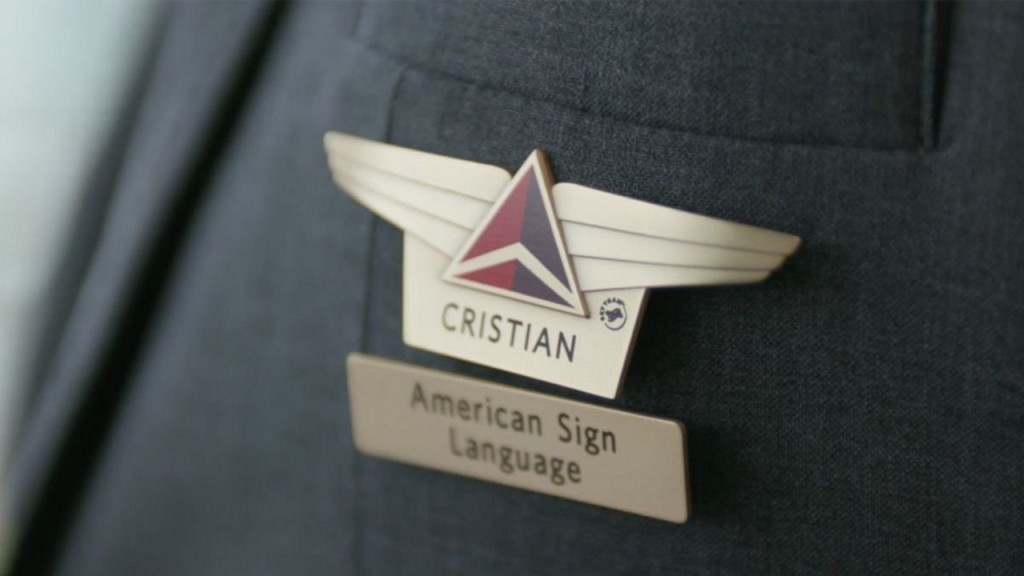 Delta uniforms will now include sign language pin as an option
