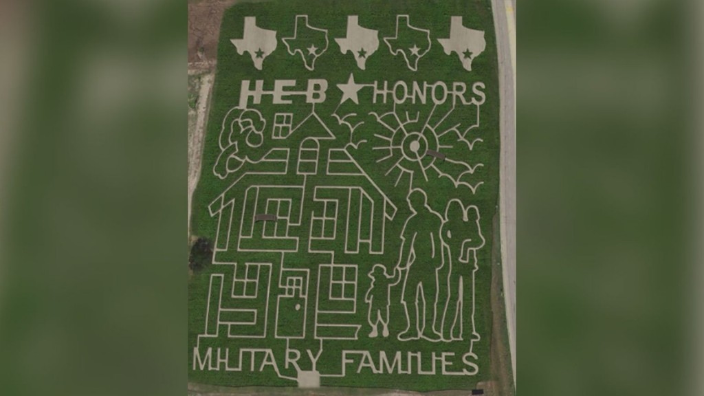 Giant Texas corn maze honors military families