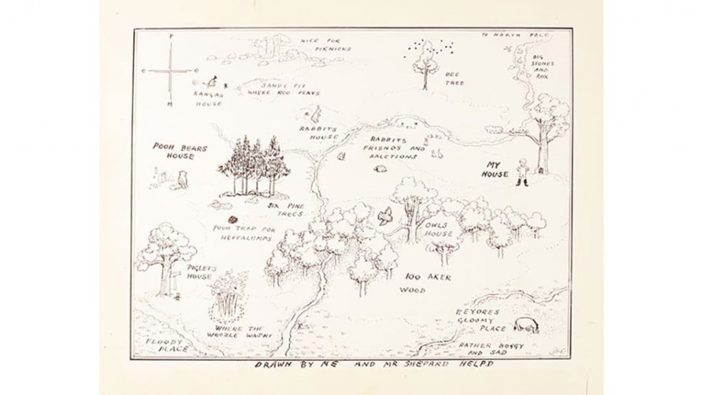 Winnie-the-Pooh original map illustration sells for record $570,000