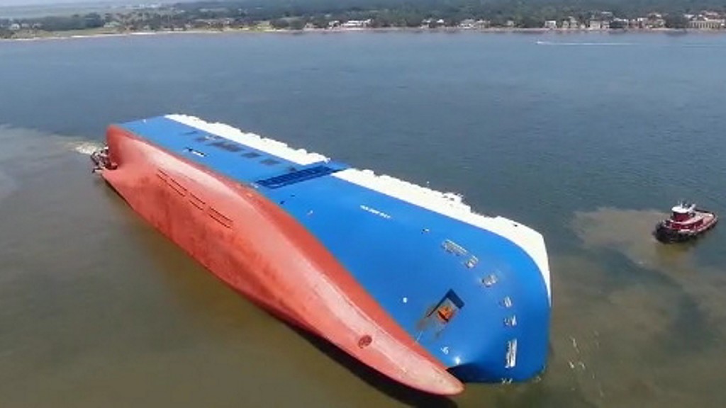 Capsized cargo ship removal could take months