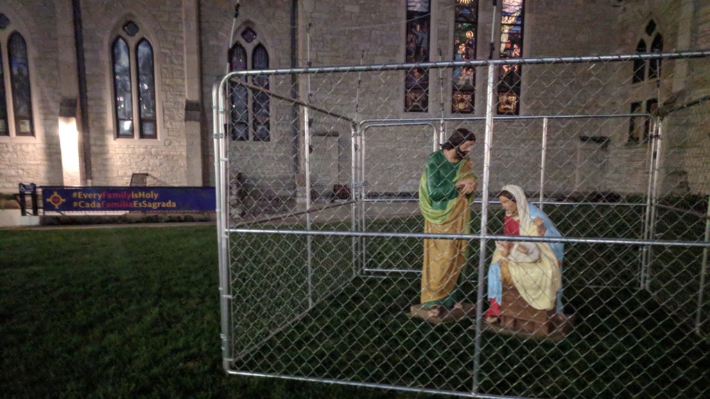 Church puts Holy Family in cage to protest ‘zero tolerance’