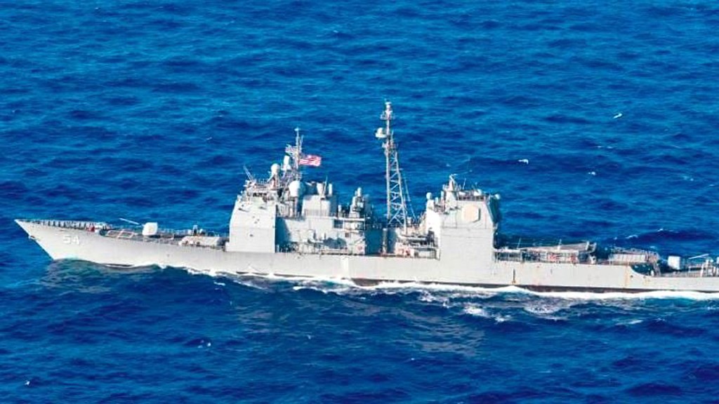 US Navy sails warship through contested Taiwan Straight