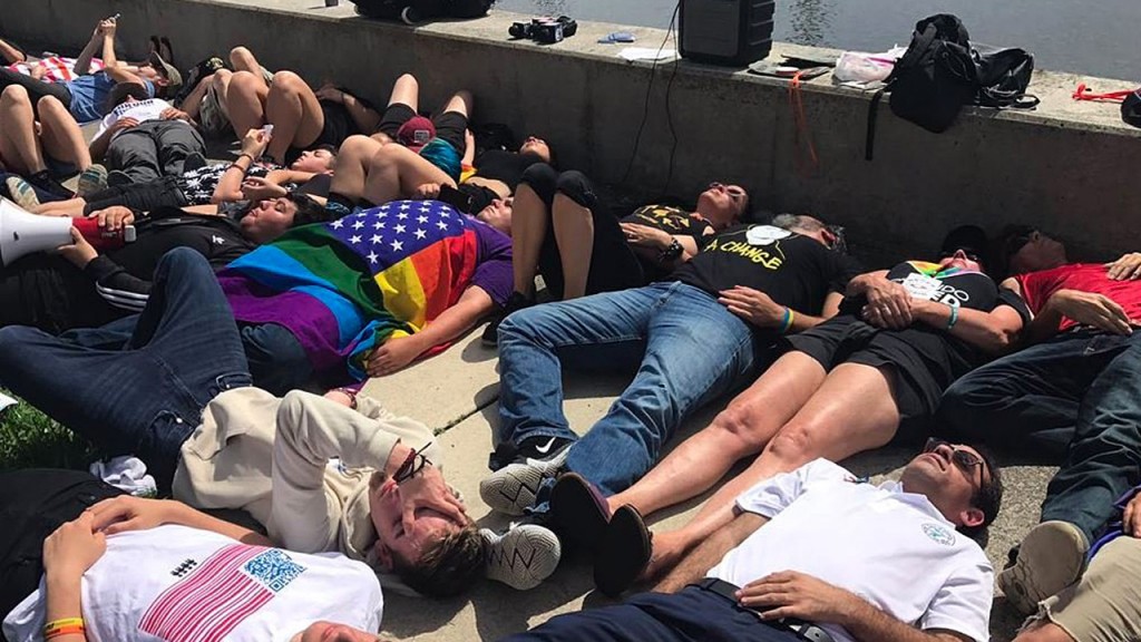 Students lead calls for gun law reform on National Die-In Day
