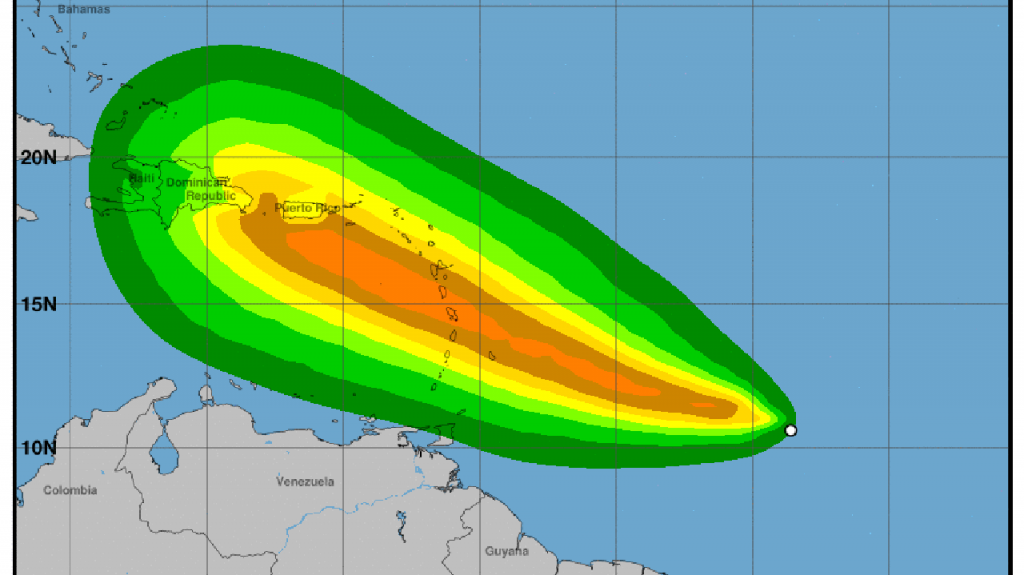 Tropical Storm Dorian threatens Caribbean