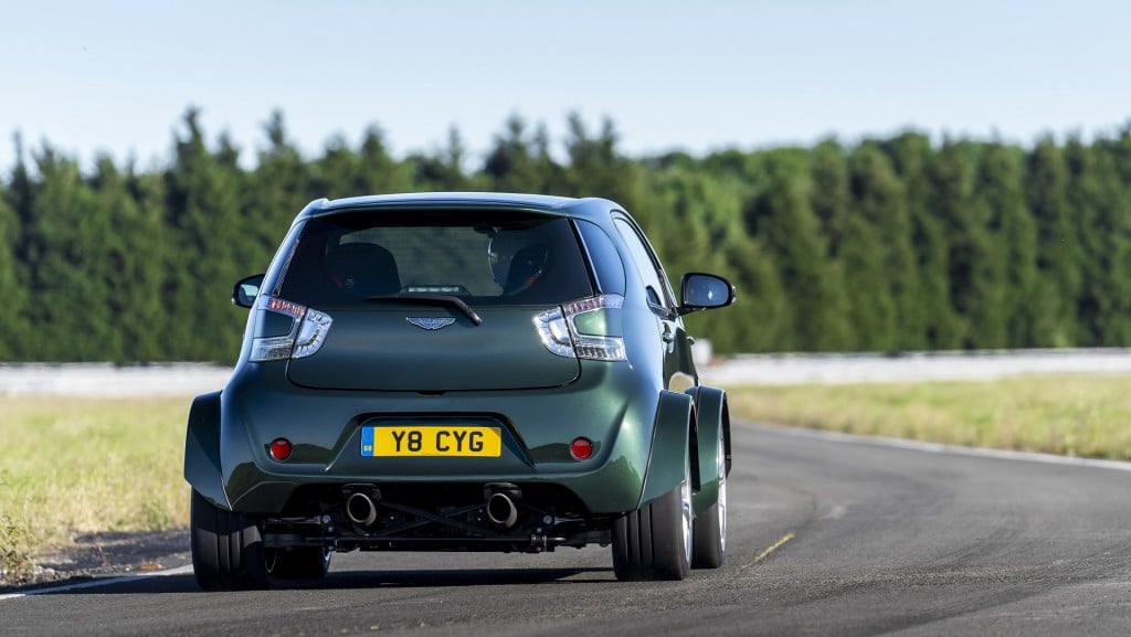 Aston Martin put a V8 in this silly, tiny car
