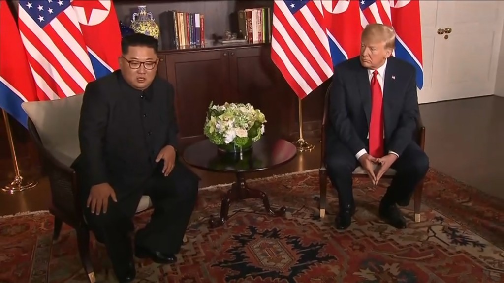 Trump, Kim Jong Un meet in Singapore
