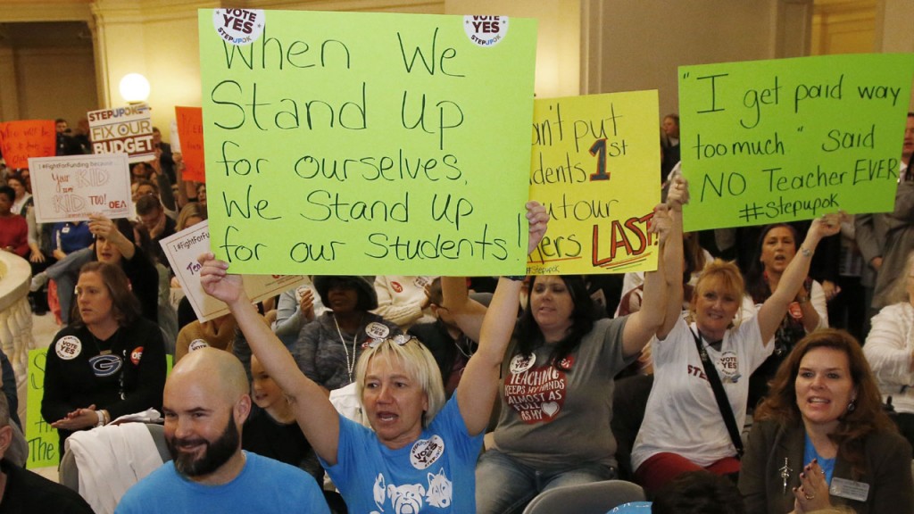 Oklahoma teachers consider strike over pay
