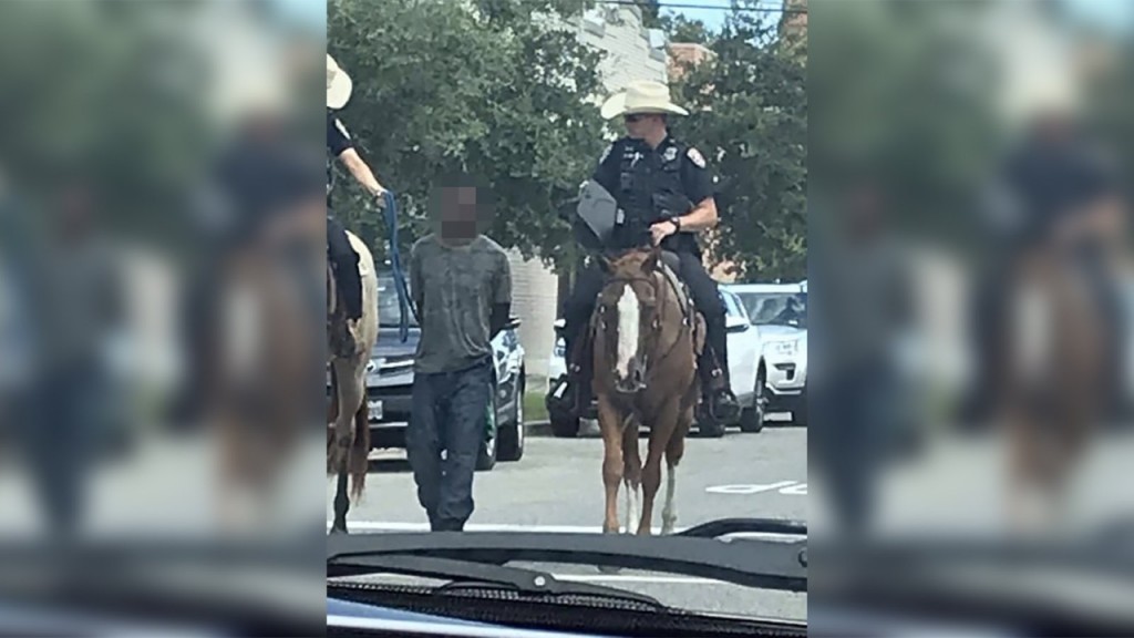 Attorney demands Galveston police body cam video of horseback arrest