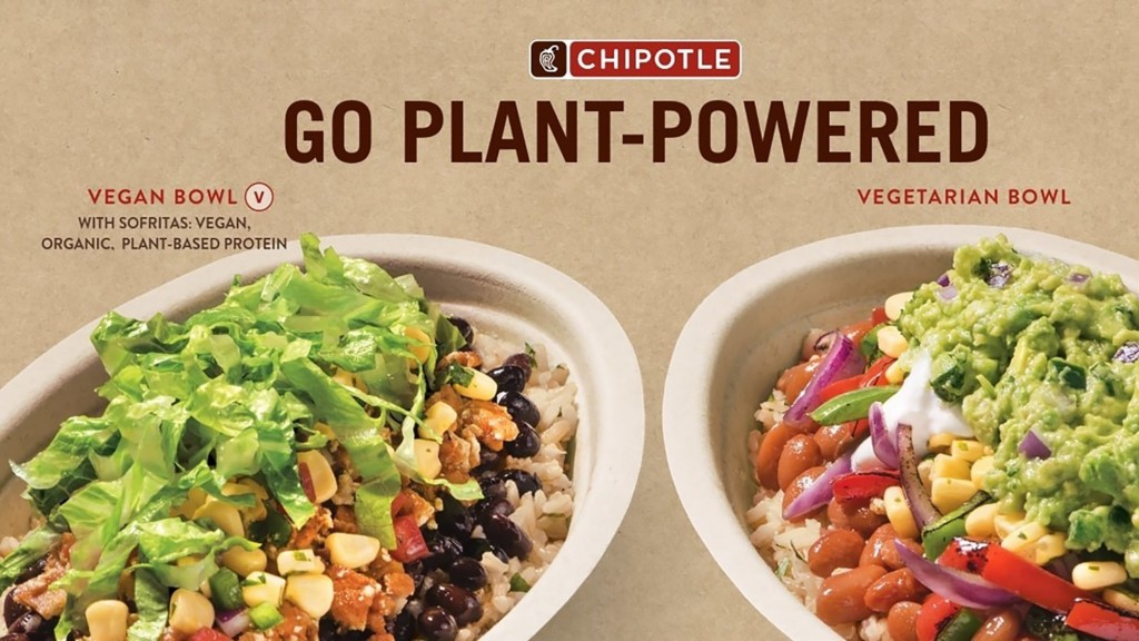 Chipotle introduces vegan, vegetarian bowls