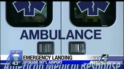 Plane diverted to Spokane Airport for medical emergency