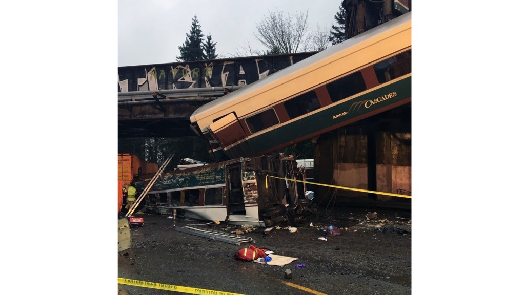 Amtrak derailment in Washington