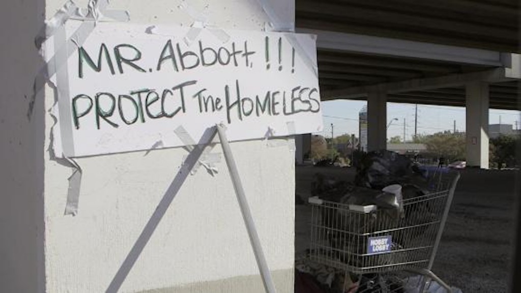 Texas gov orders cleanup of Austin homeless encampments