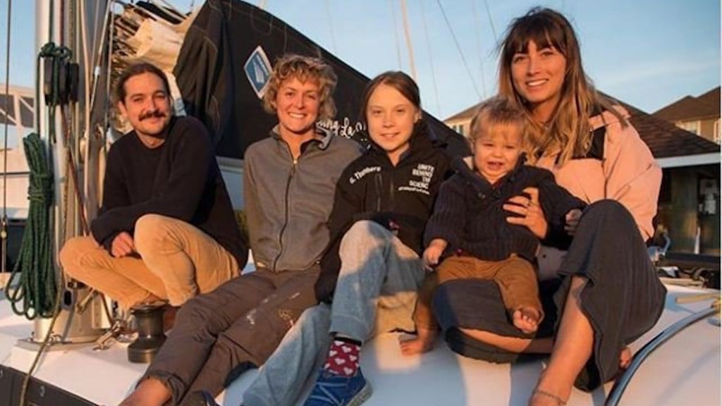 Greta Thunberg hitches ride on Australian YouTubers’ sailing boat