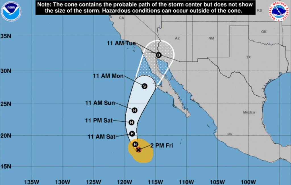 Hurricane Rosa off Mexico could bring rip currents, flooding in US