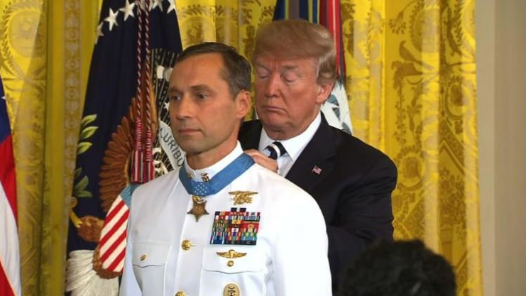Trump presents the Medal of Honor to Navy SEAL