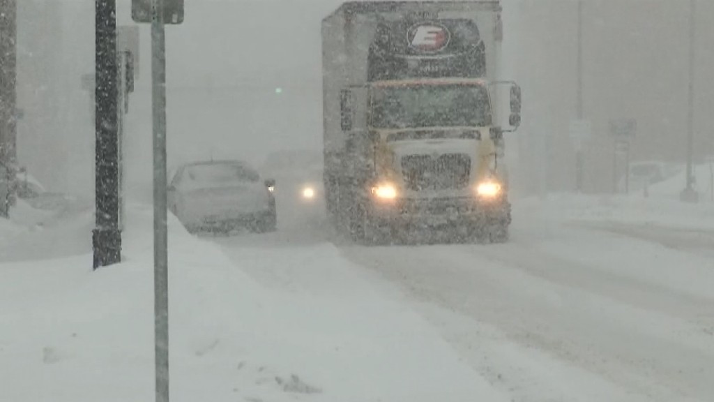 Snow squalls bring near-whiteout conditions to Northeast