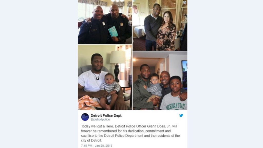 Detroit police mourn officer who died days after being shot