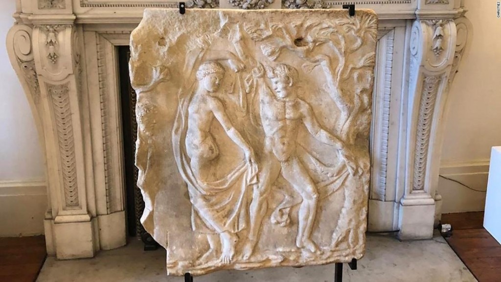 Ancient looted artworks returned to Italy by Christie’s auction house