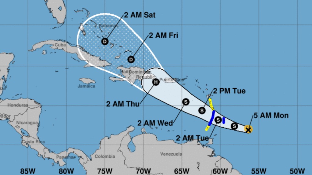 Dorian expected to near hurricane strength as it heads for Puerto Rico