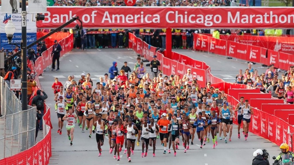 Kenya runner destroys women’s world record at Chicago Marathon