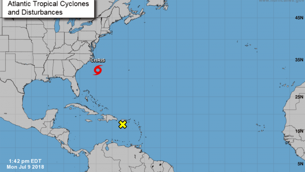 Tropical Storm Chris could affect East Coast