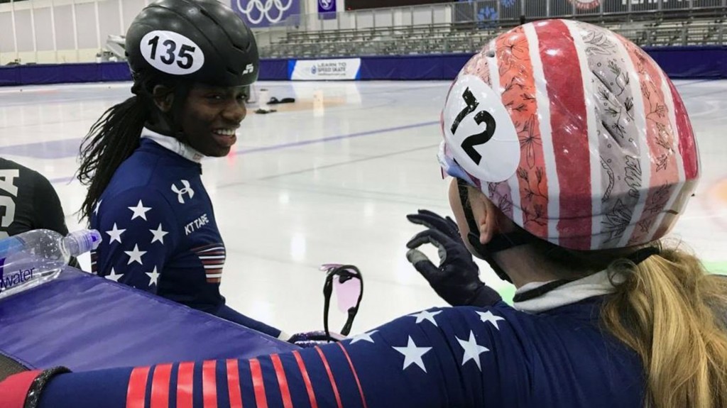 Olympic speed skater Maame Biney wants to win gold. She’s already won hearts