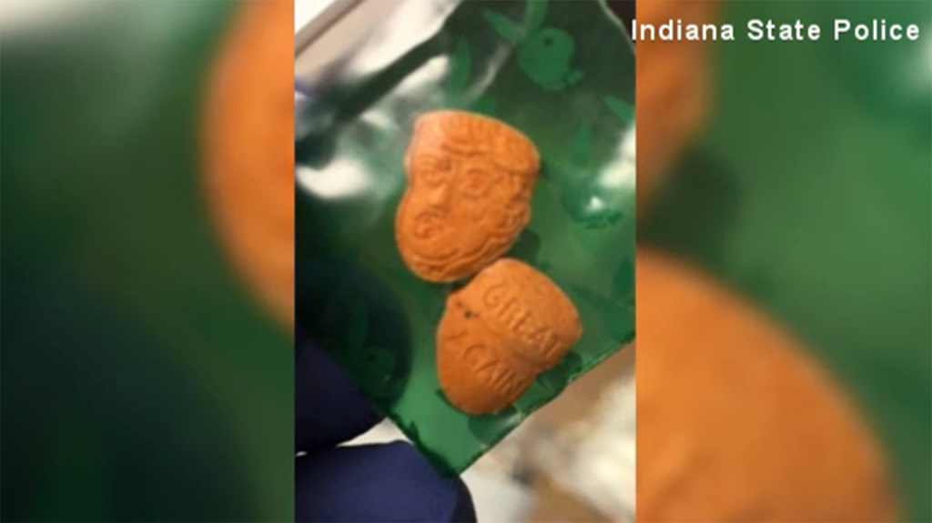 Trump-shaped ecstasy seized in Indiana