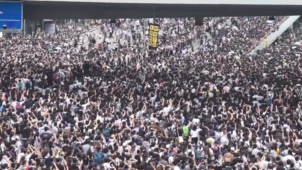 Hong Kong officials deny protesters permit for Sunday march