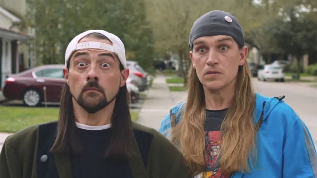 Jay and Silent Bob fight reboot in new reboot trailer