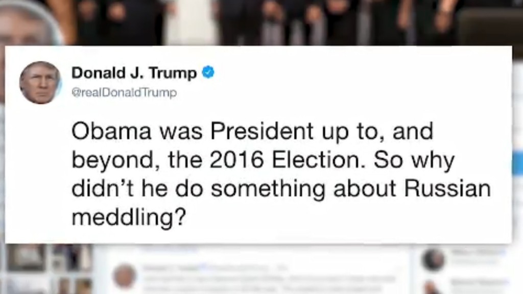 Trump blames Obama for inaction over Russia meddling