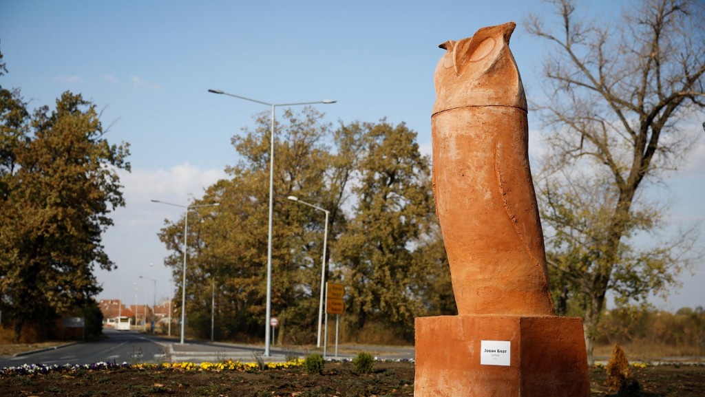 ‘Phallic’ owl statue sparks outrage in Serbia